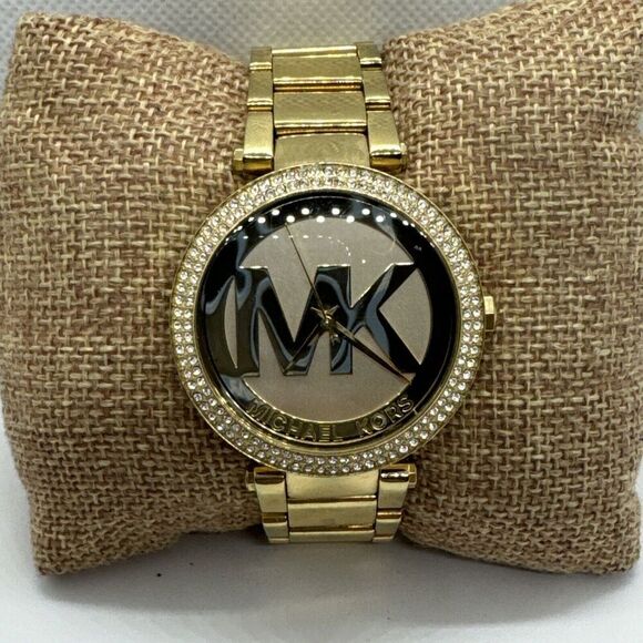 Michael Kors Parker MK5784 Women\'s Gold Stainless Steel Analog Dial Watch JNA587 main image 11